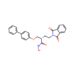 O=C(NO)[C@@H](CCN1C(=O)c2ccccc2C1=O)COc1ccc(-c2ccccc2)cc1 ZINC000026815892