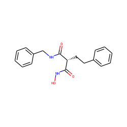 O=C(NO)[C@@H](CCc1ccccc1)C(=O)NCc1ccccc1 ZINC000013777234