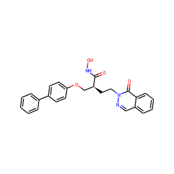O=C(NO)[C@@H](CCn1ncc2ccccc2c1=O)COc1ccc(-c2ccccc2)cc1 ZINC000026822229