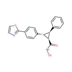 O=C(NO)[C@@H]1[C@H](c2ccccc2)[C@H]1c1ccc(-c2ncco2)cc1 ZINC000103251641