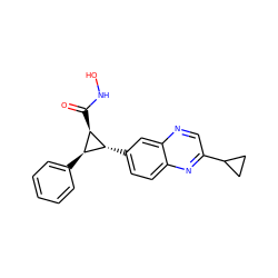 O=C(NO)[C@@H]1[C@H](c2ccccc2)[C@H]1c1ccc2nc(C3CC3)cnc2c1 ZINC000103251546