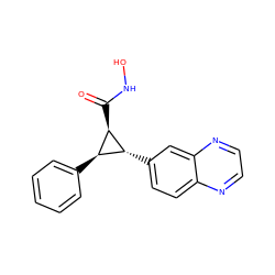 O=C(NO)[C@@H]1[C@H](c2ccccc2)[C@H]1c1ccc2nccnc2c1 ZINC000103251594