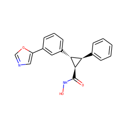 O=C(NO)[C@@H]1[C@H](c2ccccc2)[C@H]1c1cccc(-c2cnco2)c1 ZINC000103251565