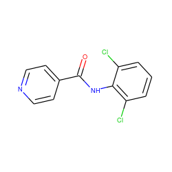 O=C(Nc1c(Cl)cccc1Cl)c1ccncc1 ZINC000001512152