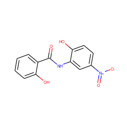 O=C(Nc1cc([N+](=O)[O-])ccc1O)c1ccccc1O ZINC000036342681