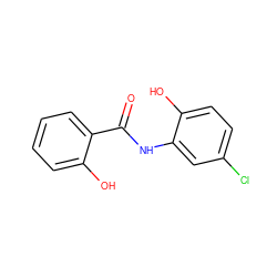 O=C(Nc1cc(Cl)ccc1O)c1ccccc1O ZINC000011639175