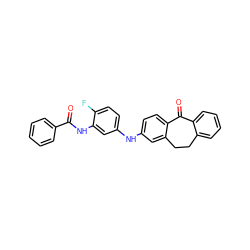 O=C(Nc1cc(Nc2ccc3c(c2)CCc2ccccc2C3=O)ccc1F)c1ccccc1 ZINC000095578525