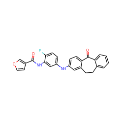 O=C(Nc1cc(Nc2ccc3c(c2)CCc2ccccc2C3=O)ccc1F)c1ccoc1 ZINC000095572336