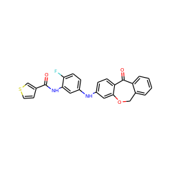 O=C(Nc1cc(Nc2ccc3c(c2)OCc2ccccc2C3=O)ccc1F)c1ccsc1 ZINC000095580378