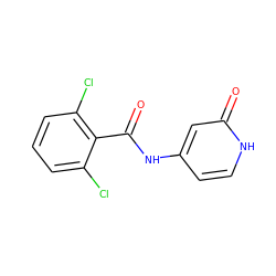 O=C(Nc1cc[nH]c(=O)c1)c1c(Cl)cccc1Cl ZINC000096282838