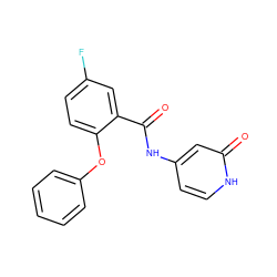 O=C(Nc1cc[nH]c(=O)c1)c1cc(F)ccc1Oc1ccccc1 ZINC000143203397