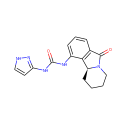 O=C(Nc1cc[nH]n1)Nc1cccc2c1[C@@H]1CCCCN1C2=O ZINC000095572242