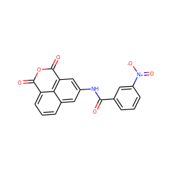 O=C(Nc1cc2c3c(cccc3c1)C(=O)OC2=O)c1cccc([N+](=O)[O-])c1 ZINC000095584399