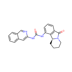 O=C(Nc1cc2ccccc2cn1)Nc1cccc2c1[C@@H]1CCCCN1C2=O ZINC000095576500