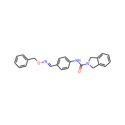 O=C(Nc1ccc(/C=N/OCc2ccccc2)cc1)N1Cc2ccccc2C1 ZINC000166754348