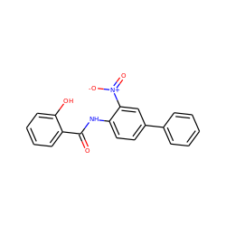 O=C(Nc1ccc(-c2ccccc2)cc1[N+](=O)[O-])c1ccccc1O ZINC000040934224