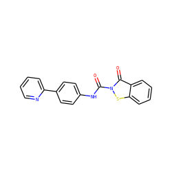 O=C(Nc1ccc(-c2ccccn2)cc1)n1sc2ccccc2c1=O ZINC000169311126