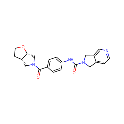 O=C(Nc1ccc(C(=O)N2C[C@@H]3CCO[C@@H]3C2)cc1)N1Cc2ccncc2C1 ZINC000166062962