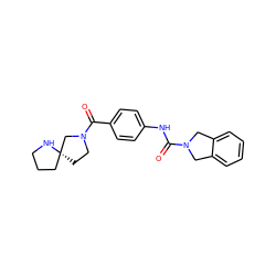 O=C(Nc1ccc(C(=O)N2CC[C@@]3(CCCN3)C2)cc1)N1Cc2ccccc2C1 ZINC000167269428