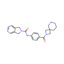 O=C(Nc1ccc(C(=O)N2CC3(CCCNC3)C2)cc1)N1Cc2ccncc2C1 ZINC000166500602