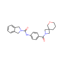 O=C(Nc1ccc(C(=O)N2CC3(CCCOC3)C2)cc1)N1Cc2ccccc2C1 ZINC000166845155