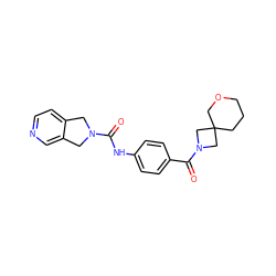 O=C(Nc1ccc(C(=O)N2CC3(CCCOC3)C2)cc1)N1Cc2ccncc2C1 ZINC000167877326