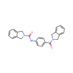 O=C(Nc1ccc(C(=O)N2Cc3ccccc3C2)cc1)N1Cc2ccccc2C1 ZINC000167298729