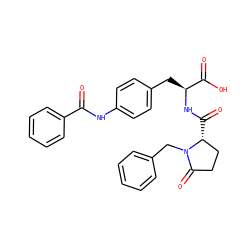 O=C(Nc1ccc(C[C@H](NC(=O)[C@@H]2CCC(=O)N2Cc2ccccc2)C(=O)O)cc1)c1ccccc1 ZINC000027842938