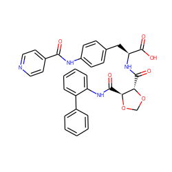 O=C(Nc1ccc(C[C@H](NC(=O)[C@@H]2OCO[C@H]2C(=O)Nc2ccccc2-c2ccccc2)C(=O)O)cc1)c1ccncc1 ZINC000058580965