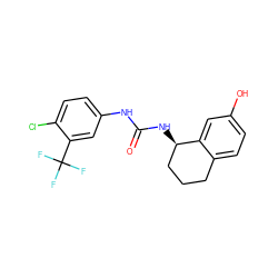 O=C(Nc1ccc(Cl)c(C(F)(F)F)c1)N[C@@H]1CCCc2ccc(O)cc21 ZINC000071334320