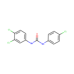 O=C(Nc1ccc(Cl)cc1)Nc1ccc(Cl)c(Cl)c1 ZINC000000121480