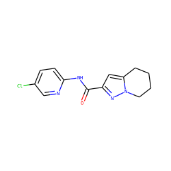 O=C(Nc1ccc(Cl)cn1)c1cc2n(n1)CCCC2 ZINC000096911168