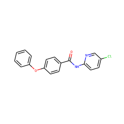 O=C(Nc1ccc(Cl)cn1)c1ccc(Oc2ccccc2)cc1 ZINC000000353794