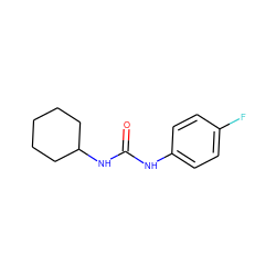 O=C(Nc1ccc(F)cc1)NC1CCCCC1 ZINC000000246942