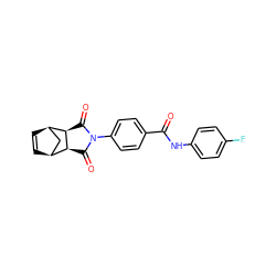 O=C(Nc1ccc(F)cc1)c1ccc(N2C(=O)[C@H]3[C@H]4C=C[C@H](C4)[C@H]3C2=O)cc1 ZINC000006332313