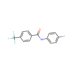 O=C(Nc1ccc(I)cc1)c1ccc(C(F)(F)F)cc1 ZINC000000682493