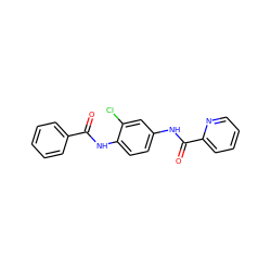 O=C(Nc1ccc(NC(=O)c2ccccn2)cc1Cl)c1ccccc1 ZINC000066078592