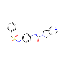 O=C(Nc1ccc(NS(=O)(=O)Cc2ccccc2)cc1)N1Cc2ccncc2C1 ZINC000167163720