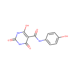 O=C(Nc1ccc(O)cc1)c1c(O)[nH]c(=O)[nH]c1=O ZINC000196132212