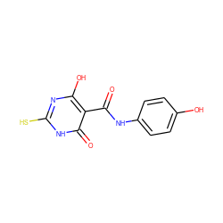 O=C(Nc1ccc(O)cc1)c1c(O)nc(S)[nH]c1=O ZINC000008655694