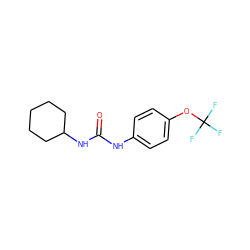 O=C(Nc1ccc(OC(F)(F)F)cc1)NC1CCCCC1 ZINC000006938510