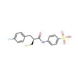 O=C(Nc1ccc(S(=O)(=O)O)cc1)[C@@H](CS)Cc1ccc(F)cc1 ZINC000013449794