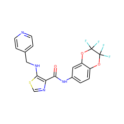 O=C(Nc1ccc2c(c1)OC(F)(F)C(F)(F)O2)c1ncsc1NCc1ccncc1 ZINC000028951839