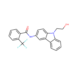 O=C(Nc1ccc2c(c1)c1ccccc1n2CCO)c1ccccc1C(F)(F)F ZINC000115297993