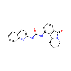 O=C(Nc1ccc2ccccc2n1)Nc1cccc2c1[C@@H]1CCCCN1C2=O ZINC000118089175