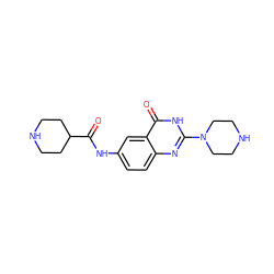 O=C(Nc1ccc2nc(N3CCNCC3)[nH]c(=O)c2c1)C1CCNCC1 ZINC000473121145