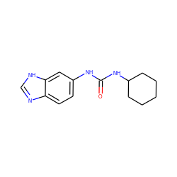 O=C(Nc1ccc2nc[nH]c2c1)NC1CCCCC1 ZINC000074903586