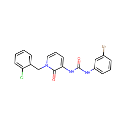 O=C(Nc1cccc(Br)c1)Nc1cccn(Cc2ccccc2Cl)c1=O ZINC000064527585