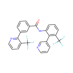 O=C(Nc1cccc(C(F)(F)F)c1-c1cccnc1)c1cccc(-c2ncccc2C(F)(F)F)c1 ZINC001772656445