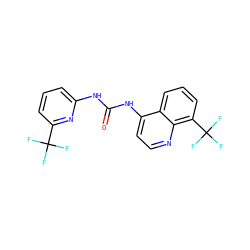 O=C(Nc1cccc(C(F)(F)F)n1)Nc1ccnc2c(C(F)(F)F)cccc12 ZINC000063298429